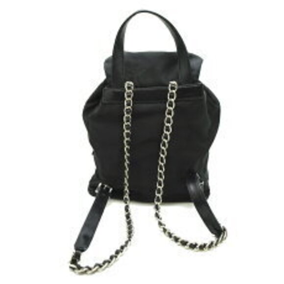 Prada Chain Backpack Daypack Nero Black - Picture 2 of 9